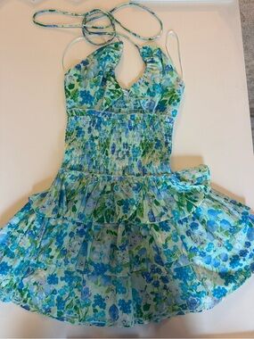 ice blue mermaid wedding dress SEQUIN PRINT SLEEVELESS BY LADIVINE CDS488 SMOKY / 6 Color:Midnight on the Dot Natrual height without heels New Year's Eve dress Seasons 52 Dress Code